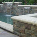 EPS Formliners For Cast In Place Colored Concrete Steps, Wall Caps, Countertops and Pool Coping