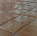 12" Grouted Mexican Tile Concrete Floor