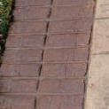 New Brick Double Soldier Course Stamped Concrete