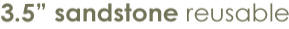 3.5" Sandstone Reusable Formliners leave a smooth, easy to finish surface for countertops, steps, pool coping and wall caps. Constructed from polyethylene, 3.5" Sandstone Reusable Formliners are easy to bend and upon finishing they will not break or crumble.