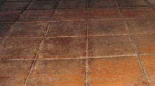 12" Tile with Tooled Joints Stamped Concrete