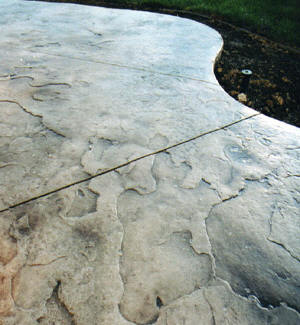 Textured Concrete Walkway - Arizona Sandstone