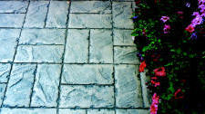 6" x 12" Basket Weave Stone Stamped Concrete