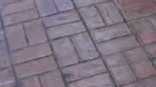Basket Weave Brick Stamped Overlay