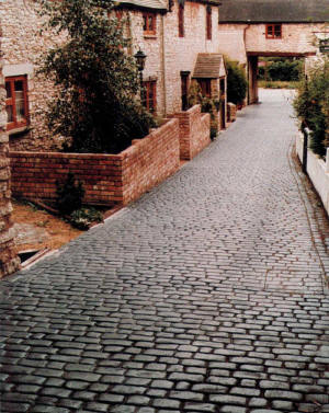 Stamped Concrete Entrance - Country Cobblestone