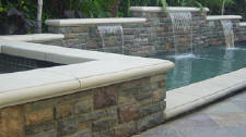 Reusable Formliners For Cast In Place Colored Concrete Steps, Wall Caps, Countertops and Pool Coping