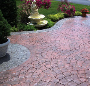 Stamped Concrete Patio - European Fan