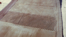 Handicap Ramp Concrete Stamps / ADA Truncated Domes Stamps For Imprinting Concrete With Detectable Warnings