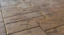 Large Ashlar Slate Stamped Concrete