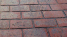 Old Brick Running Bond Stamped Concrete