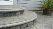 Reusable Formliners For Cast In Place Colored Concrete Steps, Wall Caps, Countertops and Pool Coping