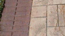 New Brick Stacked Bond Stamped Concrete