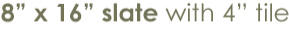 Made from hand-cut slate and natural stone, MATCRETE� 8" x 16" Slate with 4" Tile is a specialty band and border tool not only compatible with most patterns stamps but especially with MATCRETE� California Weave.