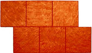 12" Royal Slate Tile Running Bond Decorative Concrete Stamp