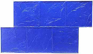 12" Slate Tile Running Bond Decorative Concrete Stamp