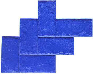 8" x 16" Slate Herringbone Decorative Concrete Stamps
