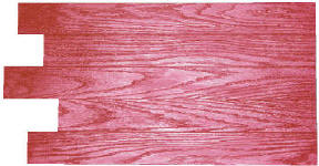 Hardwood Floor Running Bond Starter Decorative Concrete and Overlay Stamp