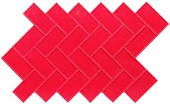 New Brick Herringbone Decorative Concrete Stamp