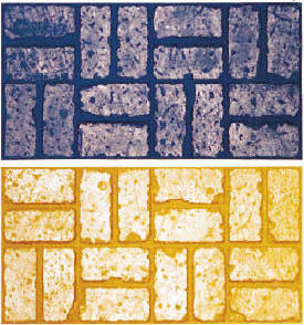 Old Brick Basket Weave Decorative Concrete Stamps