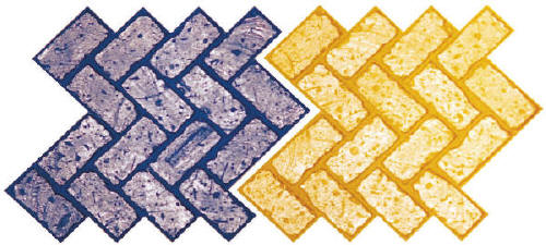 Old Brick Herringbone Decorative Concrete Stamps
