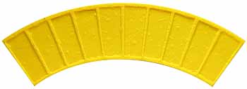 2' Old Brick Radius Soldier Course Decorative Concrete Border Tool