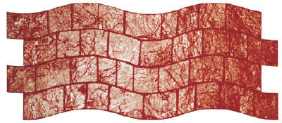 Serpentine Slate Cobblestone Decorative Concrete Stamp