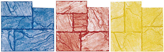Random Ashler Stone Decorative Concrete Stamps