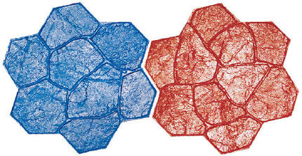 Small Random Stone Decorative Concrete Stamps