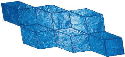 4 Dimensional Stain Cube Decorative Concrete Stamp