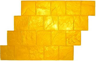 6" Slate Running Bond Decorative Concrete Stamp