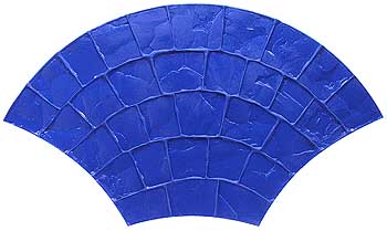 European Fan Decorative Concrete Stamp