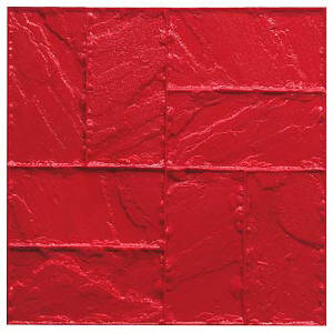 6" x 12" Stone Basket Weave Decorative Concrete Stamp