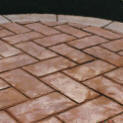 8" x 16" Herringbone Slate Stamped Concrete