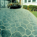 Stamped Concrete Driveway - Chicken Feet