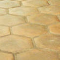 17" Grouted Hexagon Tile Stamped Concrete