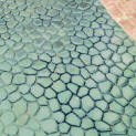 Stamped Concrete Patio - Large River Rock