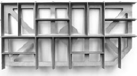 4" x 8" Brick Basket Weave Aluminum Pattern Imprinting Stamp