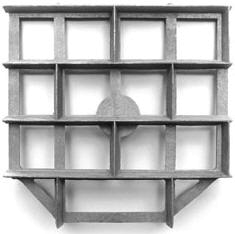 6" x 12" Brick Running Bond Aluminum Pattern Imprinting Stamp