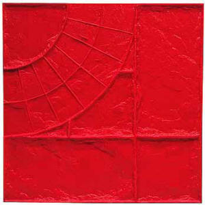 MATCRETE Californai Weave with 4" Tile 1/4 Circle Decorative Concrete Stamps